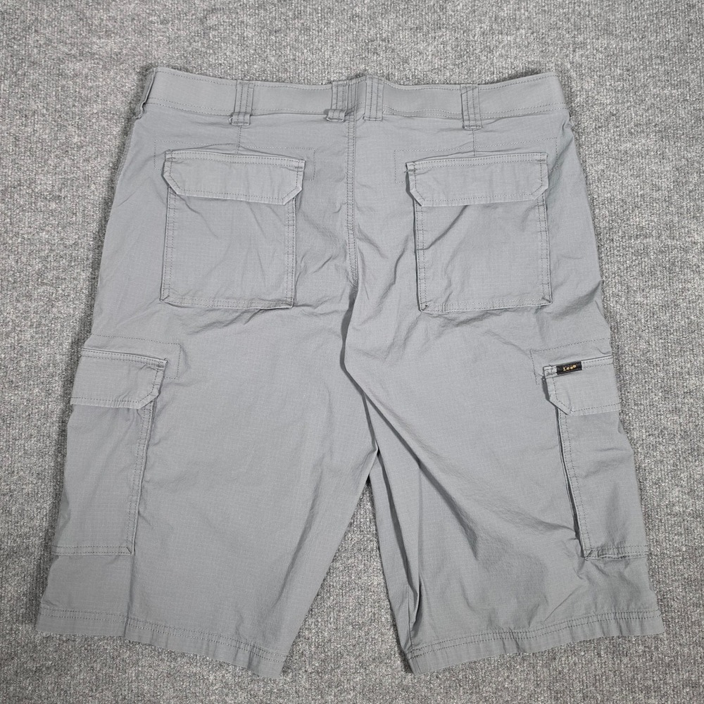 Lee Extreme Motion Performance Series Cargo Shorts Gray Mens 40 Ripstop